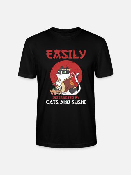 Sushi Roll Sushi - Stanley/Stella CRAFTER Unisex Organic T-Shirt - black