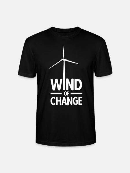 Windenergie Windkraft Klima Windrad - Stanley/Stella Unisex Bio-T-Shirt CRAFTER - Schwarz