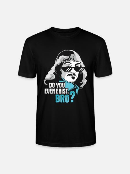 Philosophy Descartes Philosophy Student - Stanley/Stella CRAFTER Unisex Organic T-Shirt - black