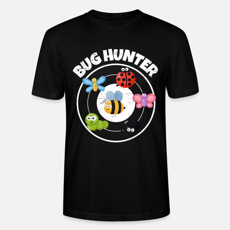 Bug Collecting Bug Hunter - Stanley/Stella Unisex Bio-T-Shirt CRAFTER - Schwarz