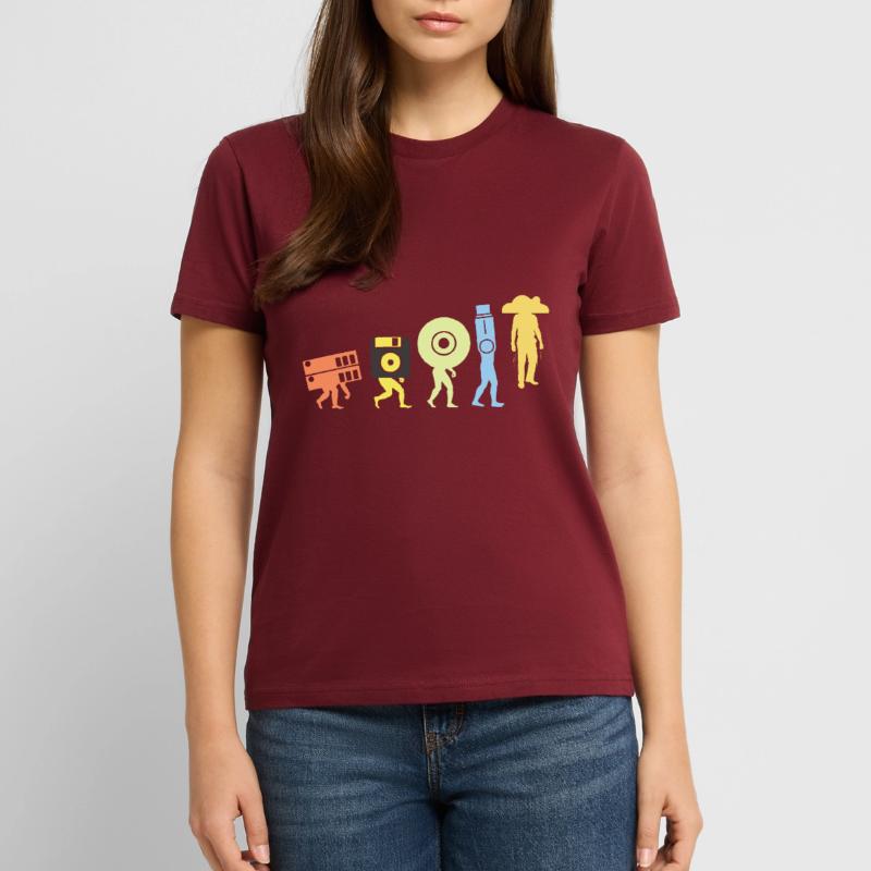 Evolution Datenspeicherung Cloud Programmierung Stanley/Stella Unisex Bio-T-Shirt CRAFTER