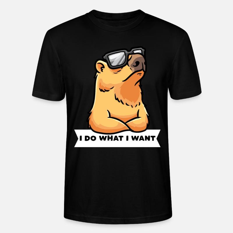 Capybara Capybara Capybara persistant - T-shirt bio CRAFTER Stanley Stella Unisexe - noir