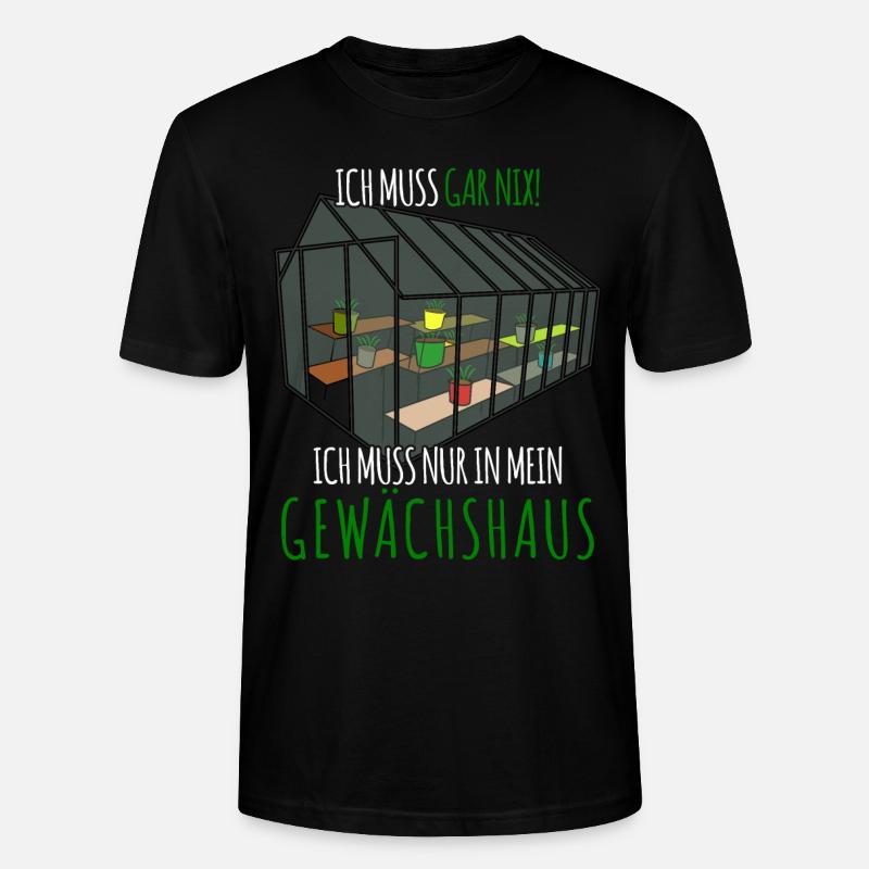 Gewächshaus Galabauer Witz Gärtner - Stanley/Stella Unisex Bio-T-Shirt CRAFTER - Schwarz