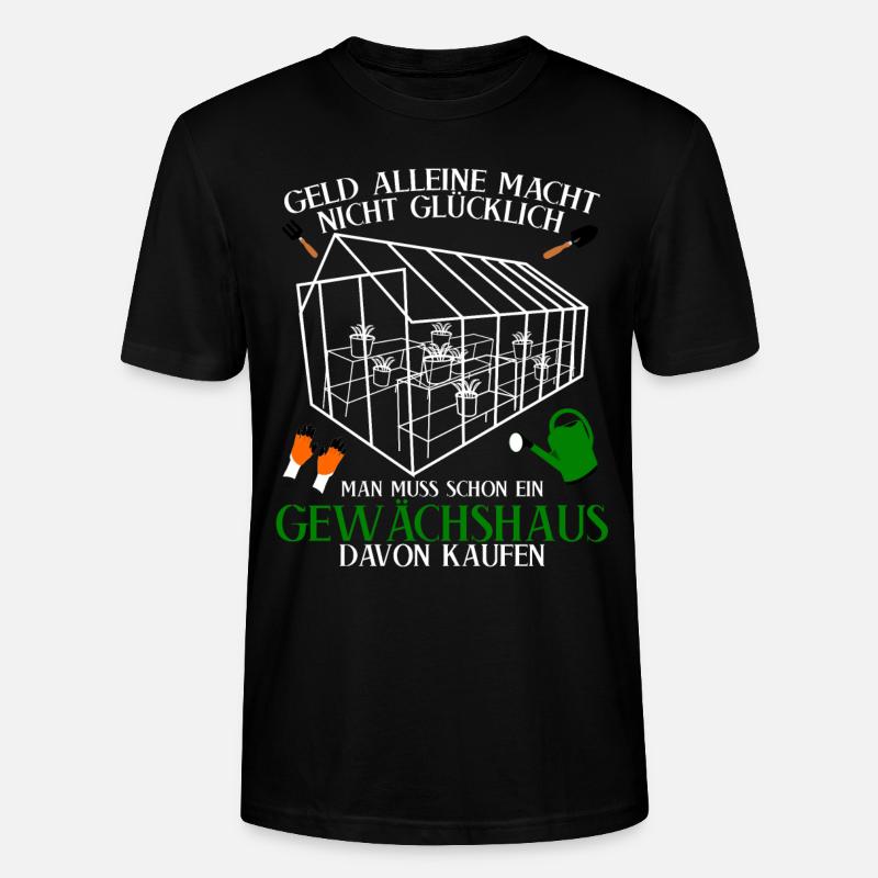 Gewächshaus Spruch Galabauer Gärtner - Stanley/Stella Unisex Bio-T-Shirt CRAFTER - Schwarz