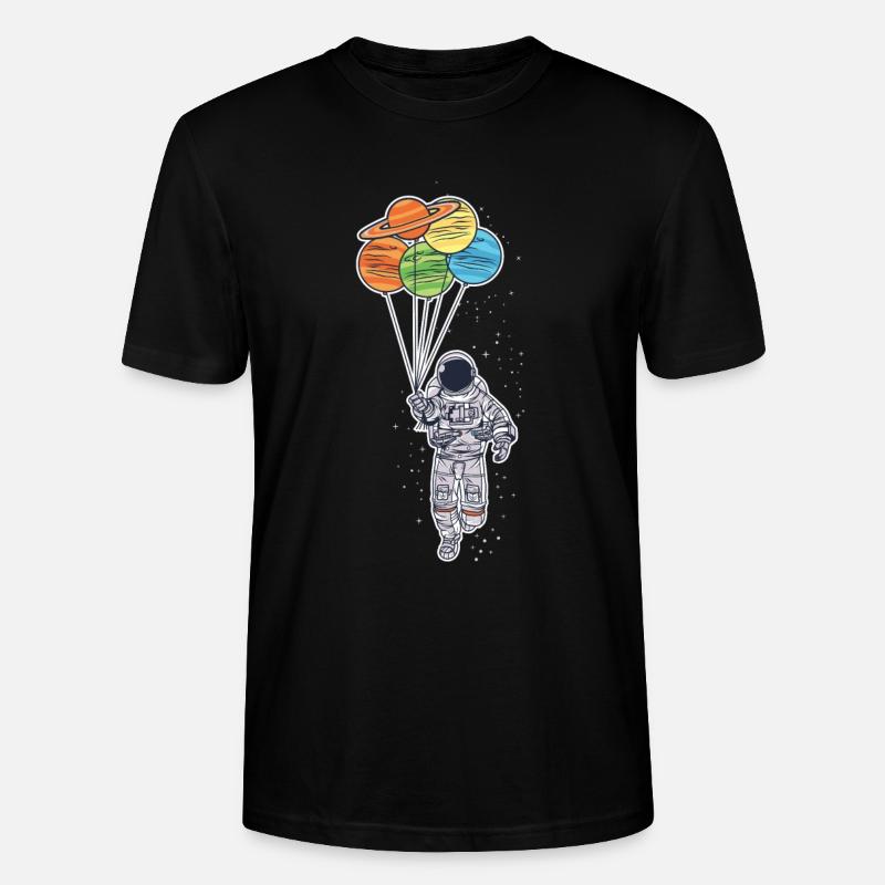 Astronaut - Stanley/Stella Unisex Bio-T-Shirt CRAFTER - Schwarz