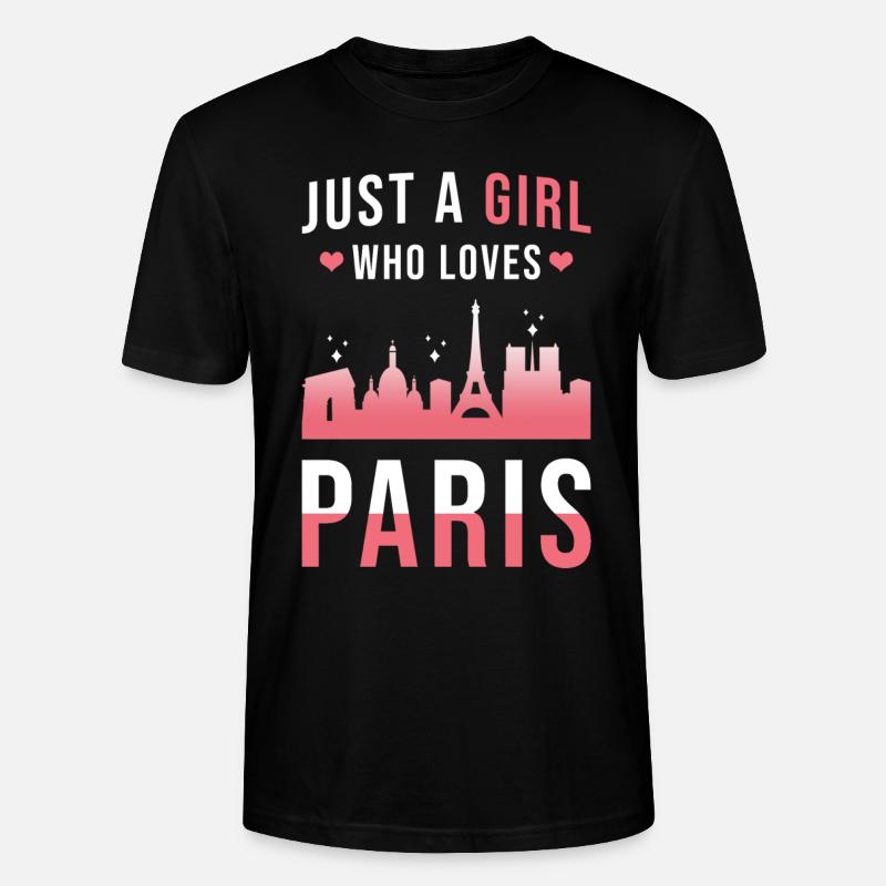 Paris - Stanley/Stella Unisex Bio-T-Shirt CRAFTER - Schwarz