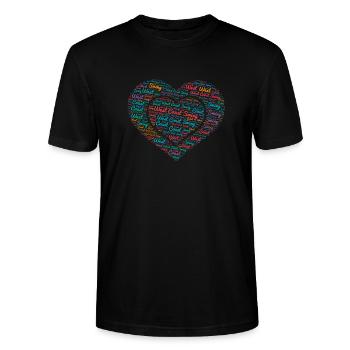 WCS Tanz West Coast Swing Dance Herz Geschenk - Stanley/Stella Unisex Bio-T-Shirt CRAFTER - Schwarz - Vorne - Alina (178cm) & Michal (187cm)
