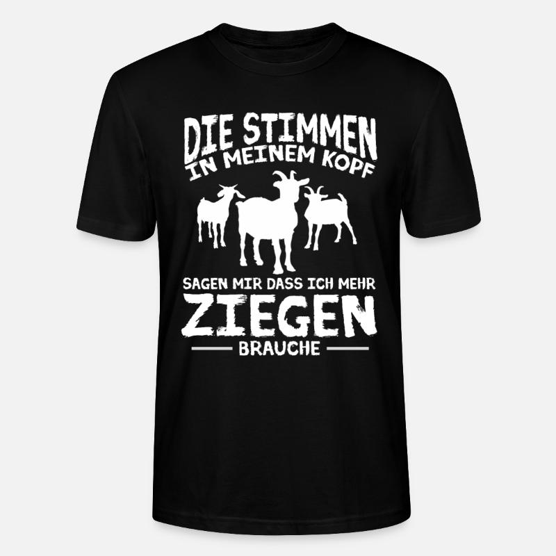 Chèvre Gardien Chèvre ChèvreHerd - T-shirt bio CRAFTER Stanley Stella Unisexe - noir