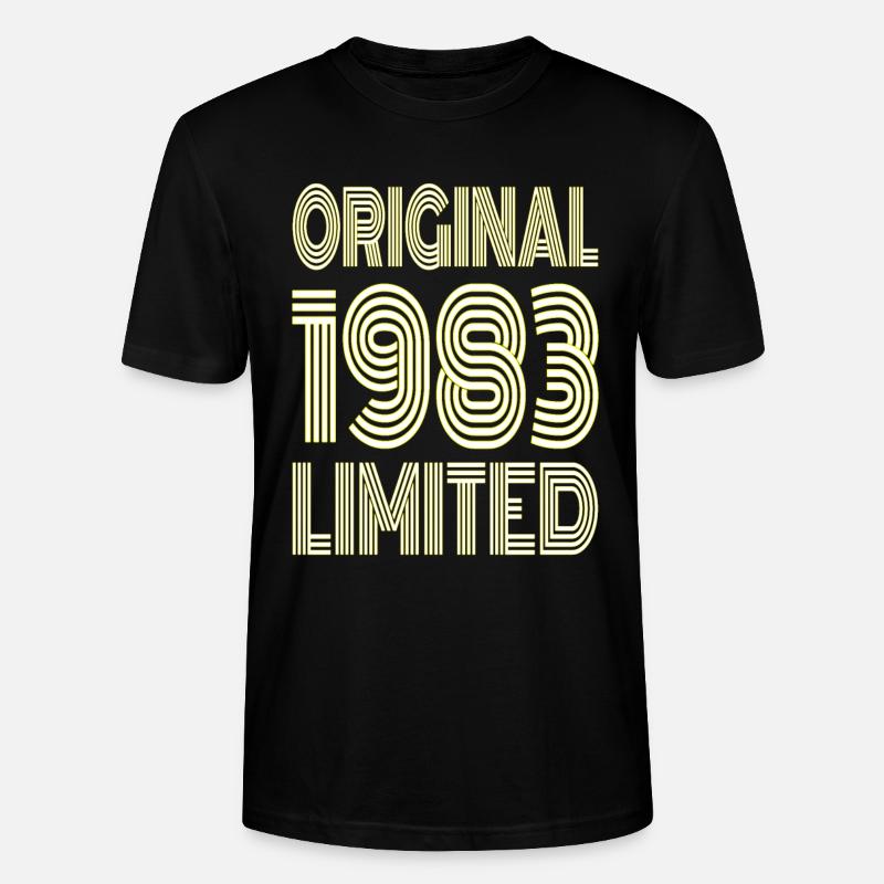 Original 1983 Limité - T-shirt bio CRAFTER Stanley Stella Unisexe - noir