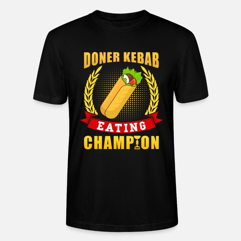 Doner Kebab Champion - T-shirt bio CRAFTER Stanley Stella Unisexe - noir