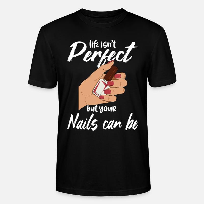 Nageltechniker Fingernägel - Stanley/Stella Unisex Bio-T-Shirt CRAFTER - Schwarz