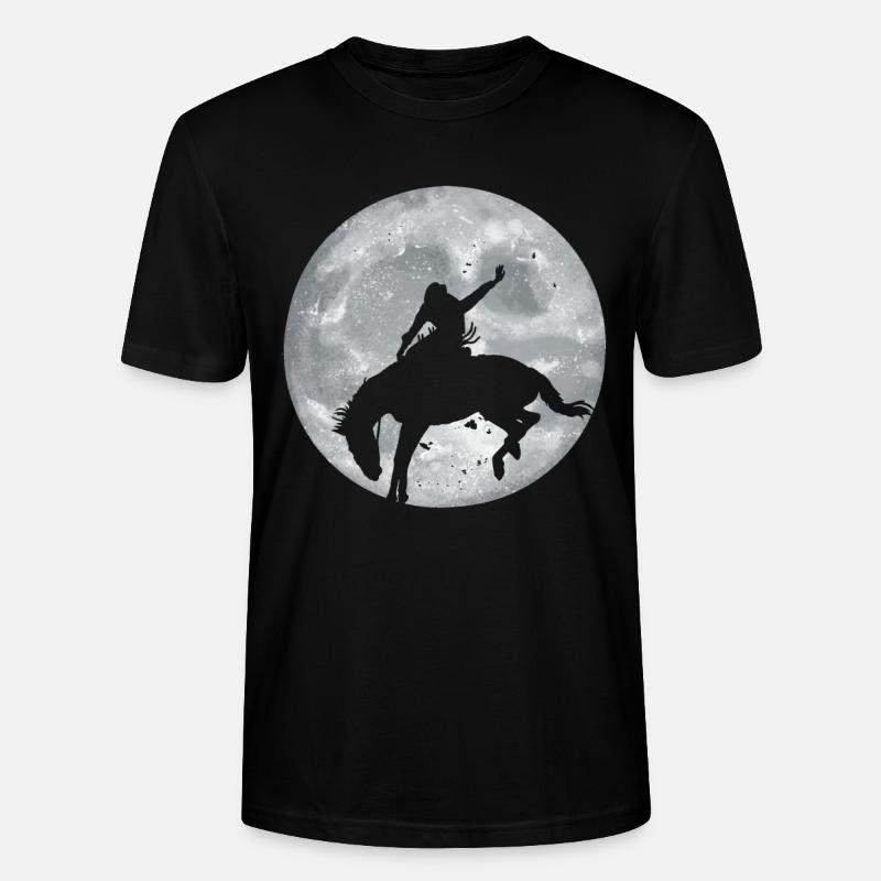 Rodeo Reiter Geschenk - Stanley/Stella Unisex Bio-T-Shirt CRAFTER - Schwarz