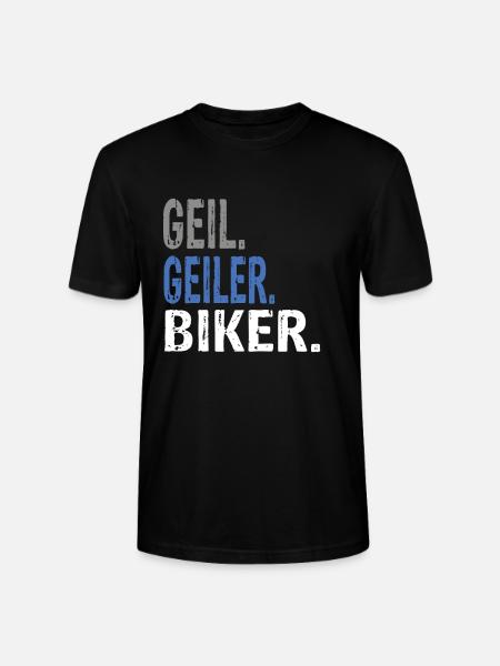 Geil Geiler Biker - Stanley/Stella Unisex Bio-T-Shirt CRAFTER - Schwarz