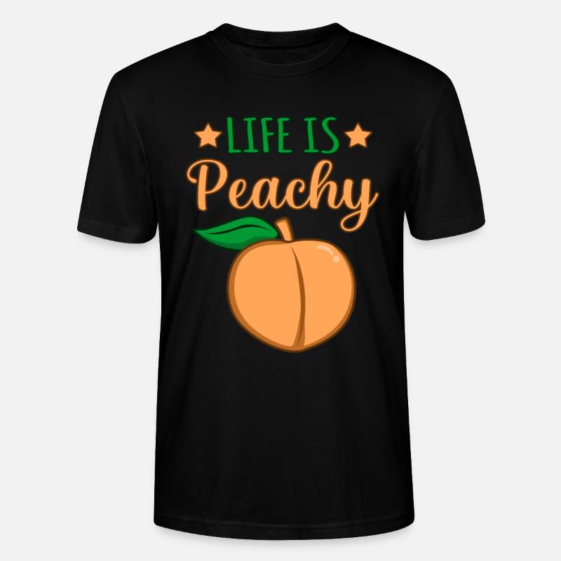 Pfirsich - Stanley/Stella Unisex Bio-T-Shirt CRAFTER - Schwarz