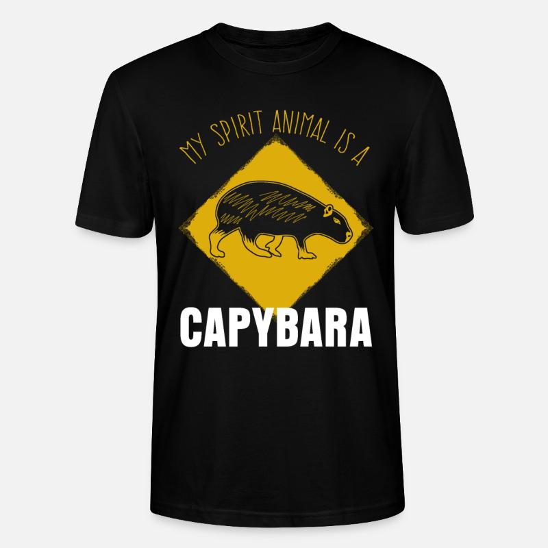 Capybara's capybara joke Capybara - Stanley/Stella CRAFTER Unisex Organic T-Shirt - black