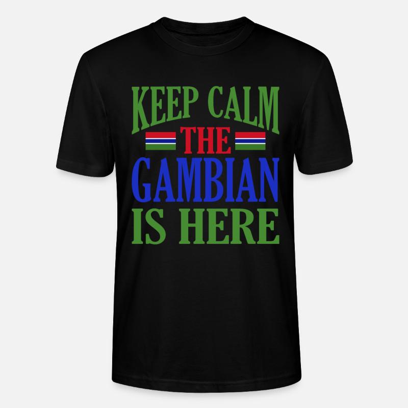 Gambia - Stanley/Stella Unisex Bio-T-Shirt CRAFTER - Schwarz