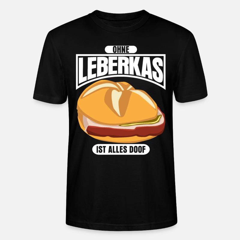 Leberkas Leberkassemmel Leberkäse - Stanley/Stella Unisex Bio-T-Shirt CRAFTER - Schwarz
