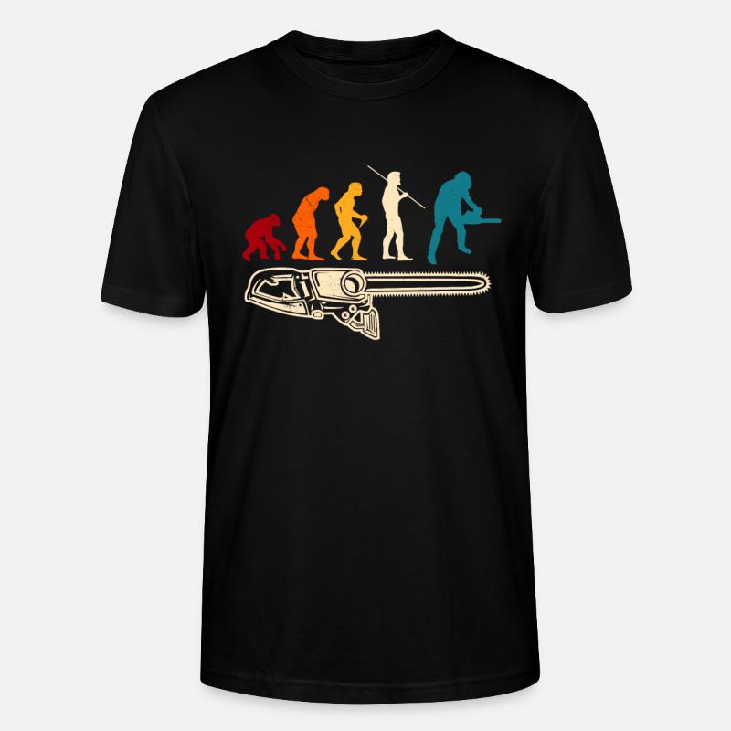 Kettensäge Arborist Evolution - Stanley/Stella Unisex Bio-T-Shirt CRAFTER - Schwarz