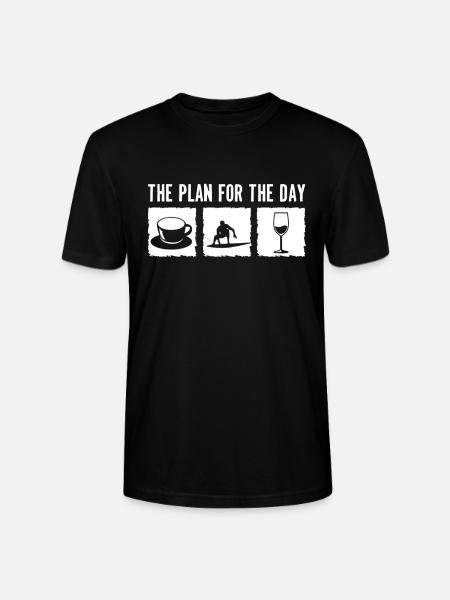 Surfing Surfboard Surfer Surfboard Surfing - Stanley/Stella CRAFTER Unisex Organic T-Shirt - black