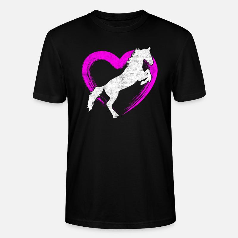 Pferd Pferdeliebe - Stanley/Stella Unisex Bio-T-Shirt CRAFTER - Schwarz