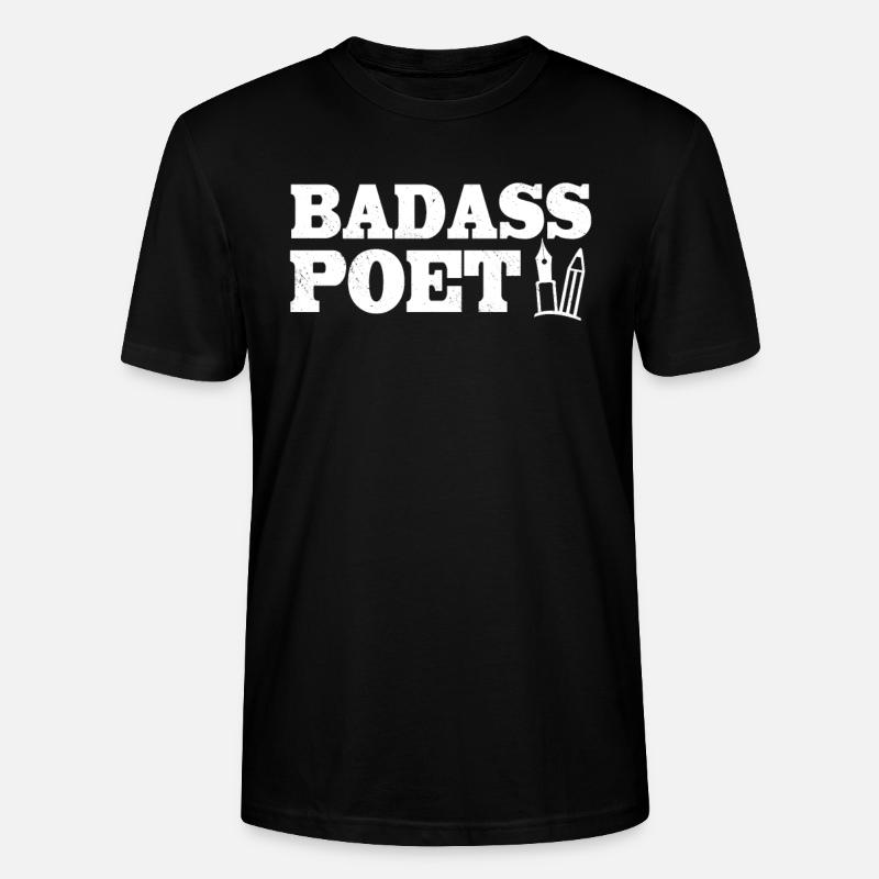 Badass Poet - Stanley/Stella Unisex Bio-T-Shirt CRAFTER - Schwarz