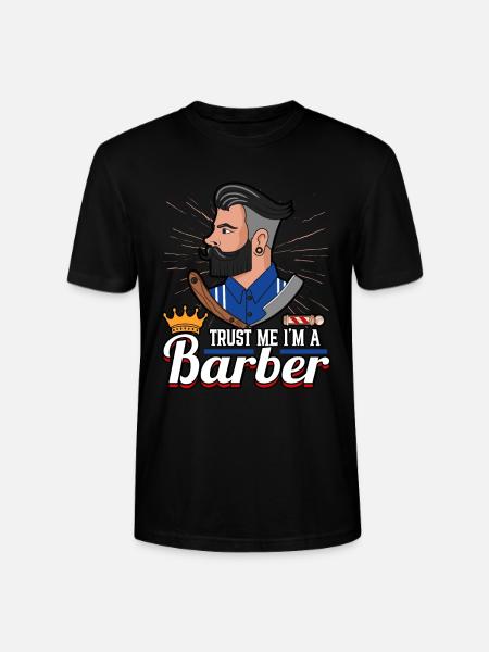 Hairdresser Trust Me I'm A Barber Barbershop - Stanley/Stella CRAFTER Unisex Organic T-Shirt - black