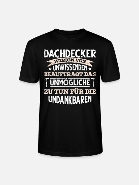 lustiges Dachdecker - Stanley/Stella Unisex Bio-T-Shirt CRAFTER - Schwarz