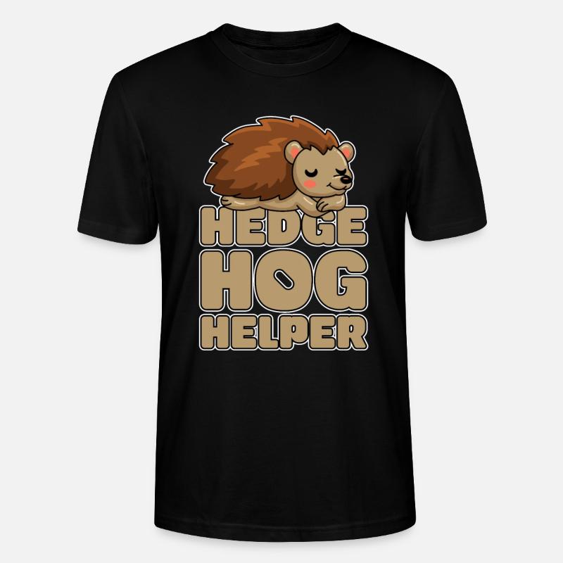 Igel - Stanley/Stella Unisex Bio-T-Shirt CRAFTER - Schwarz