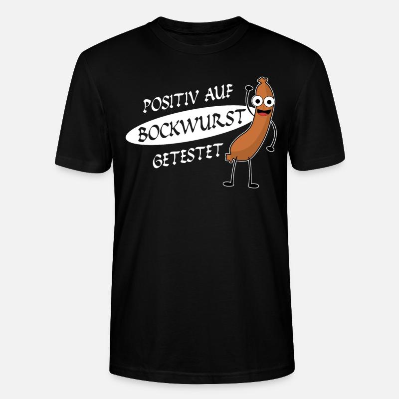 Bockwurst Wurst Positiv Bratwurst - Stanley/Stella Unisex Bio-T-Shirt CRAFTER - Schwarz