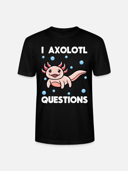 I Axolotl Questions - Stanley/Stella CRAFTER Unisex Organic T-Shirt - black