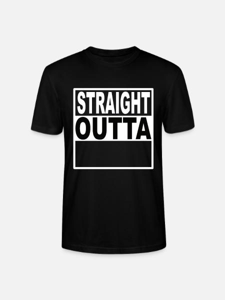 Straigt Outta - T-shirt bio CRAFTER Stanley Stella Unisexe - noir