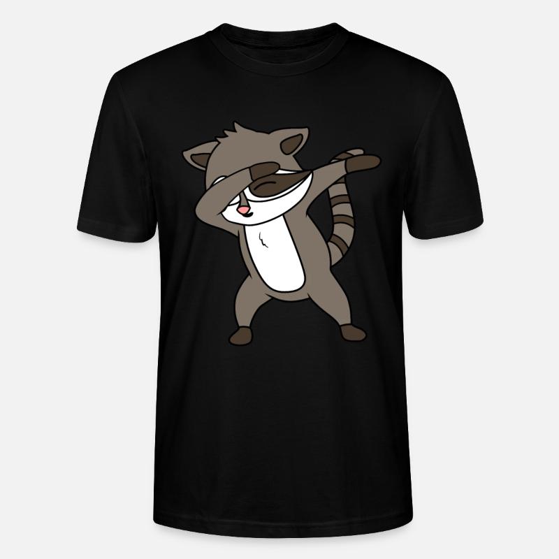 Waschbär - Stanley/Stella Unisex Bio-T-Shirt CRAFTER - Schwarz