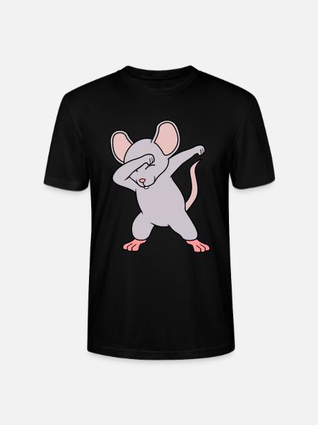 Mouse - Stanley/Stella CRAFTER Unisex Organic T-Shirt - black