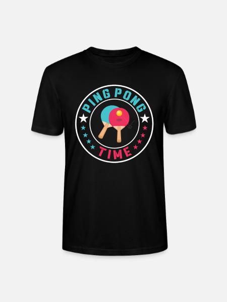 Ping Pong Time - Stanley/Stella CRAFTER Unisex Organic T-Shirt - black
