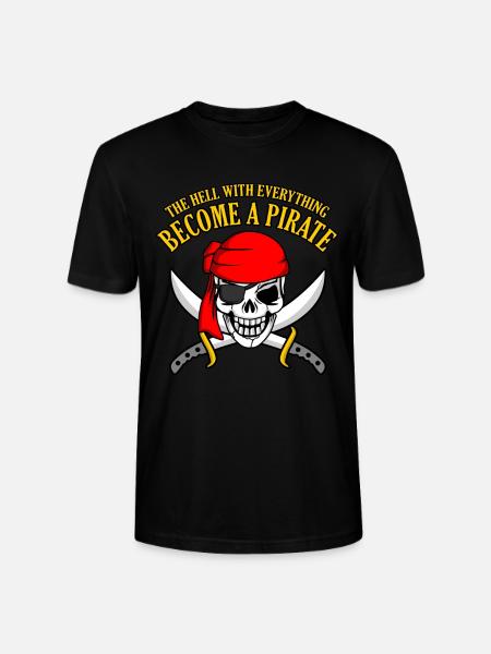 Pirate - T-shirt bio CRAFTER Stanley Stella Unisexe - noir