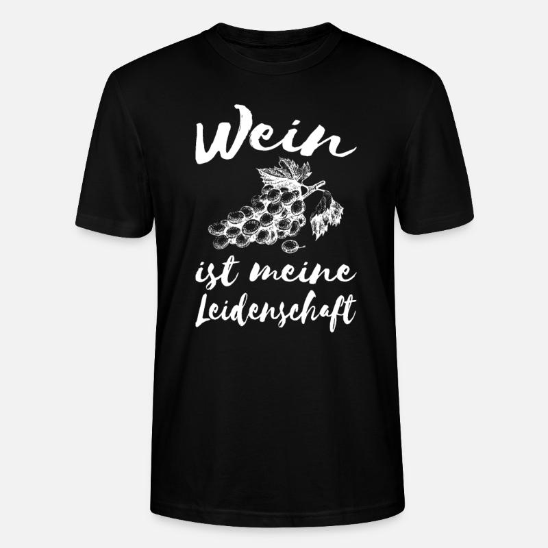 Passion du vin - T-shirt bio CRAFTER Stanley Stella Unisexe - noir