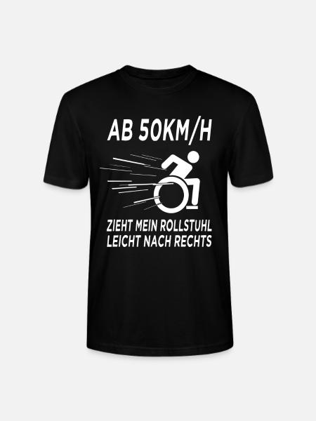 Lustiger Rollstuhlfahrer - Stanley/Stella Unisex Bio-T-Shirt CRAFTER - Schwarz