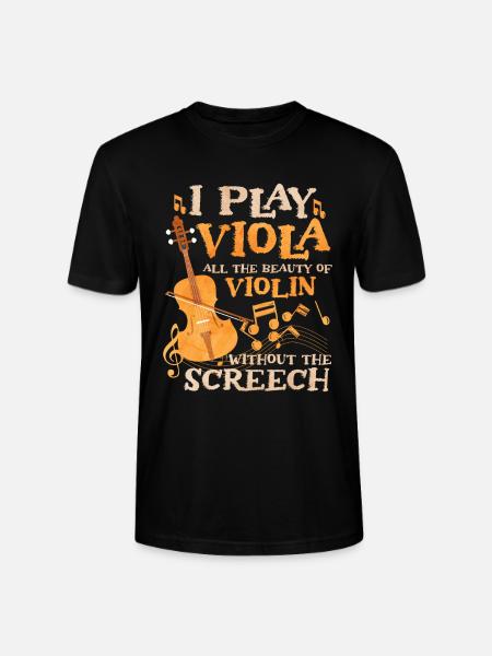 I play viola - Stanley/Stella CRAFTER Unisex Organic T-Shirt - black