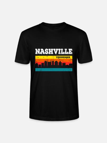 Nashville, Tennessee - Stanley/Stella CRAFTER Unisex Organic T-Shirt - black