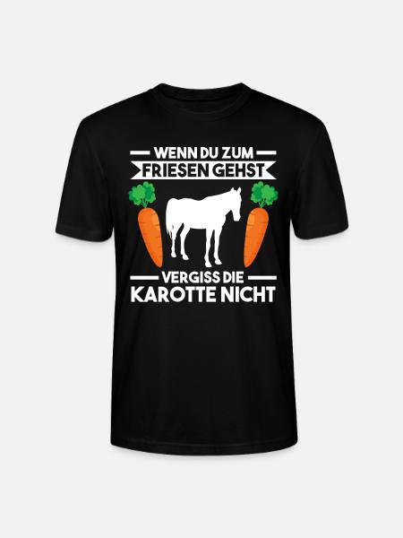 Pferd Friese Pferde Reiten - Stanley/Stella Unisex Bio-T-Shirt CRAFTER - Schwarz