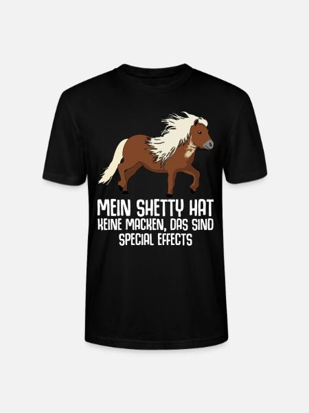 Shetty Shetland Pony Witz Shetlandpony - Stanley/Stella Unisex Bio-T-Shirt CRAFTER - Schwarz