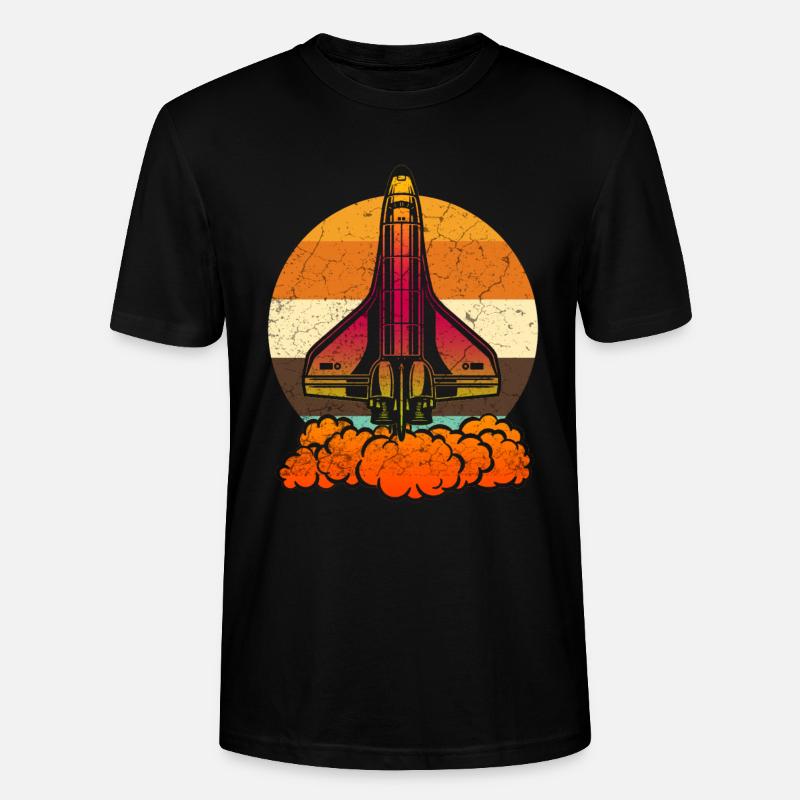 Space Shuttle - Stanley/Stella Unisex Bio-T-Shirt CRAFTER - Schwarz