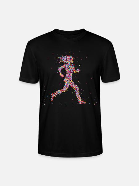 Jogging Runner Marathon - T-shirt bio CRAFTER Stanley Stella Unisexe - noir
