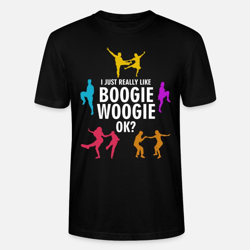 Boogie Woogie J’aime Boogie-Woogie - T-shirt bio CRAFTER Stanley Stella Unisexe - noir