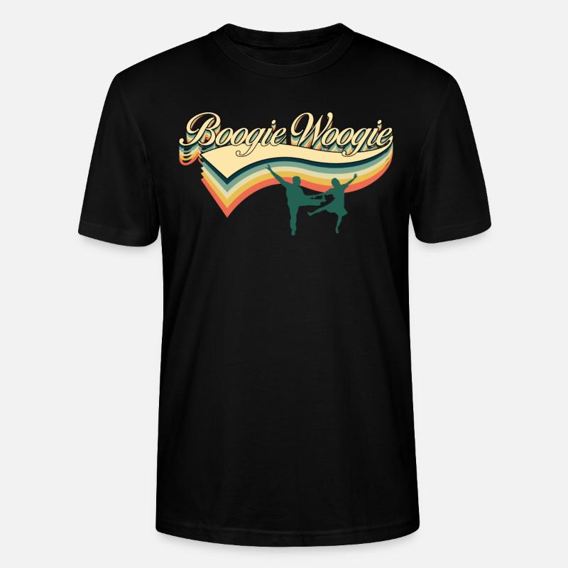 Boogie Woogie Retro Spruch Boogie-Woogie - Stanley/Stella Unisex Bio-T-Shirt CRAFTER - Schwarz
