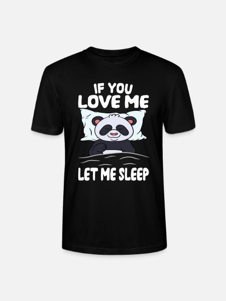 let me sleep panda - Stanley/Stella CRAFTER Unisex Organic T-Shirt - black