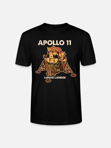 Apollo Lunar Module - Stanley/Stella CRAFTER Unisex Organic T-Shirt - black