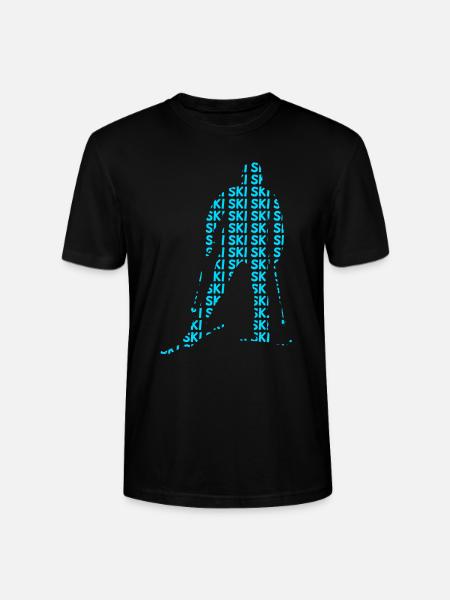 Ski skiers - Stanley/Stella CRAFTER Unisex Organic T-Shirt - black