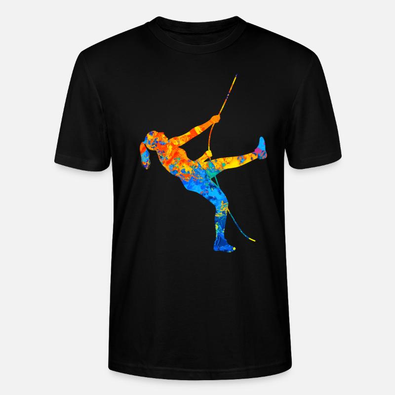 Bouldern Klettern Kletterer Boulderer Kletter - Stanley/Stella Unisex Bio-T-Shirt CRAFTER - Schwarz