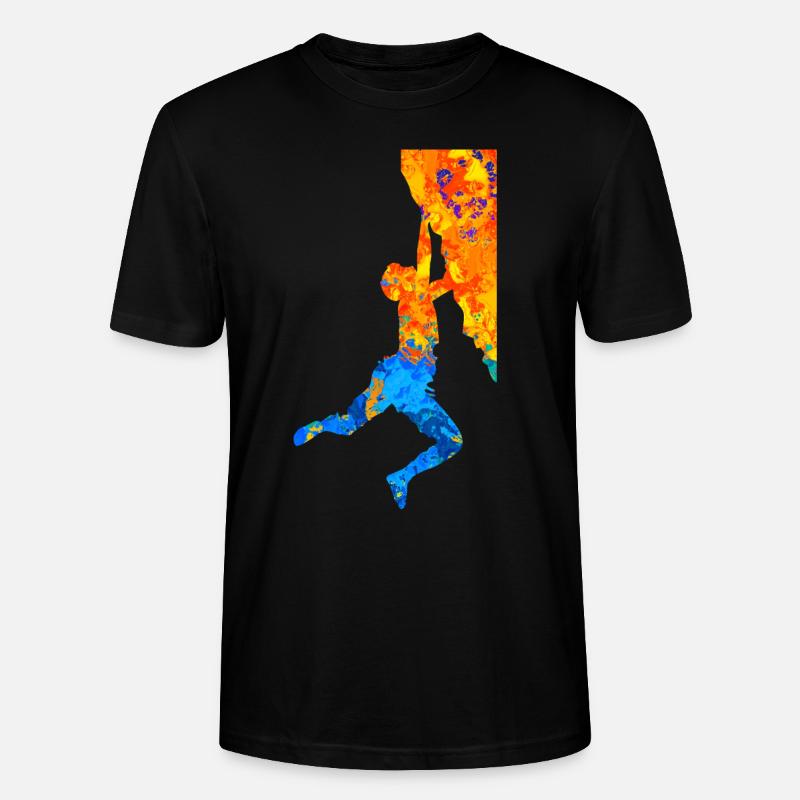 Bouldern Boulderer Boulder Klettern Kletterer - Stanley/Stella Unisex Bio-T-Shirt CRAFTER - Schwarz